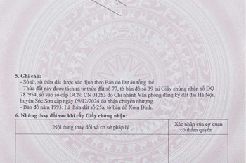 ĐẸP BÁN TIẾC LẮM VỊ TRÍ  ĐẤT SẤT DỰ ÁN  --DT 100 M FUN THỔ CƯ -TẠI VỆ SƠN ĐÔNG TÂN MINH HUYỆN SÓC