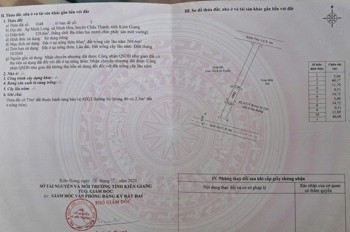 ĐẤT ĐẸP - GIÁ TỐT - Cần Bán Lô Đất Tiềm Năng Tại Xã Minh Hòa, Châu Thành, Kiên Giang