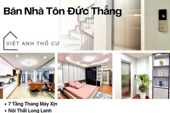 Bán nhà Phố Tôn Đức Thắng, 40m2 Thang Máy Xịn, Nội Thất Long Lanh, Giá: 13.6 Tỷ, Lh: 0396935190