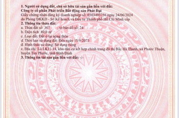 Bán  đất dự án đẹp ở mặt tiền QL19 Quy Nhơn Giá chỉ từ 2,2 tỷ/lô diện tích 80m2, Hỗ trợ trả góp