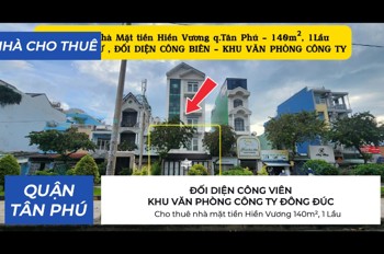 Cho thuê nhà mặt tiền Hiền Vương 140m², 1 Lầu - NGANG 7M
