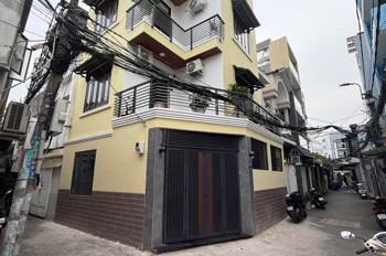 NHÀ GÓC 2 MẶT HẺM 6M XE HƠI QUAY ĐẦU - 9 ty 6