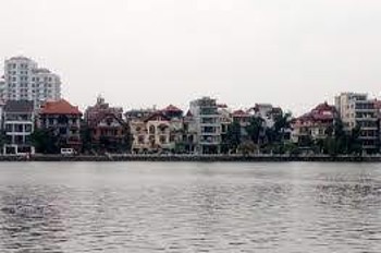 Bán nhà mặt Hồ Tây  phố Quảng An, Từ Hoa Quận Tây Hồ 373m²  mặt tiền rộng