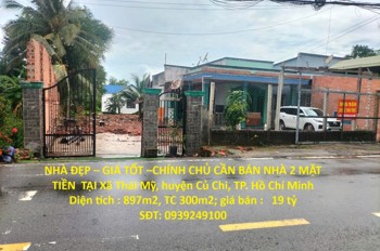 NHÀ ĐẸP – GIÁ TỐT –CHÍNH CHỦ CẦN BÁN NHÀ 2 MẶT TIỀN  TẠI Xã Thái Mỹ, huyện Củ Chi, TP. Hồ Chí Minh