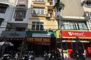 Cho thuê nhà nguyên căn - số 39 mặt ngõ 221 Tôn Đức Thắng Đống Đa - vỉa hè - thang máy, 45m x 7