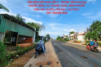 Cần Bán Gấp Nhà Cấp 4 - Trung Tâm Phường Phước Bình, Tx. Phước Long, Bình Phước