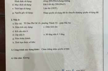 Bán gấp nhà mặt đường Ngô Gia Tự – 206m², mặt tiền 6.45m, giá rẻ 90tr/m²