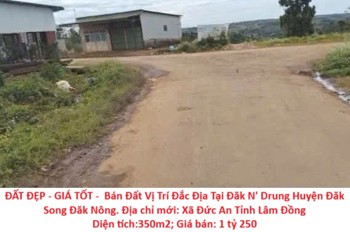 ĐẤT ĐẸP - GIÁ TỐT -  Bán Đất Vị Trí Đắc Địa Tại Đăk N' Drung Huyện Đăk Song Đăk Nông