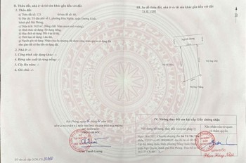 LÔ HIẾM 1,2XX TỶ – HOÀ NGHĨA DƯƠNG KINH – GẦN VINHOMES – LÔ CUỐI CÓ SÂN CỔNG RIÊNG – ZALO 0567 222