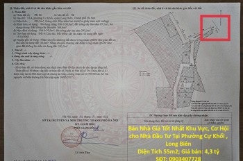 Bán Nhà Giá Tốt Nhất Khu Vực, Cơ Hội cho Nhà Đầu Tư Tại Phường Cự Khối , Long Biên