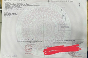 ĐẤT ĐẸP - MẶT TIỀN - Bán GẤP Lô Đất Tiềm Năng Tại Xã Lương Bình, Bến Lức, Long An