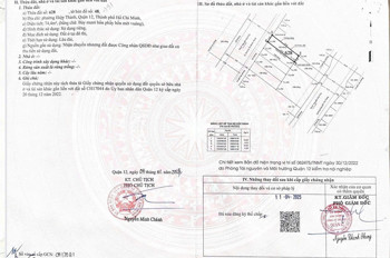 BÁN GẤP LÔ ĐẤT (4x20) MẶT TIỀN DƯƠNG THỊ MƯỜI – QUẬN 12 – GIÁ CHỈ 7,65 TỶ