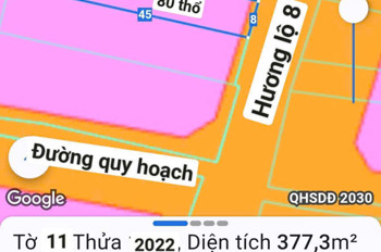 Bán nhanh lô mặt tiền đường hương lộ 8, Tam long HCM.
_ DT:8mx45 m(80 thổ)