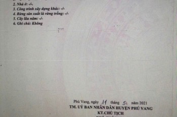 ĐẤT ĐẸP - GIÁ ĐẦU TƯ- CẦN BÁN LÔ ĐẤT KQH Hòa Tây Tại Phú Vang,TP.Huế, Thừa Thiên Huế