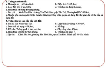 SIÊU BOM TẤN ĐẦU TƯ – ĐẤT MẶT TIỀN KÊNH TÂN HOÁ, TÂN PHÚ GIẢM SÂU KHÔNG TƯỞNG!
