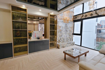 VIEW HỒ TÂY - NHÀ DÂN XÂY - 35M2 X 8 TẦNG - THANG MÁY - 3 MẶT THOÁNG - NGÕ THÔNG - - GARA OTO 7 CHỖ