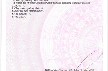 Chủ cần bán lô đất Xã Bình Ba, Châu Đức - Bà Rịa Vũng Tàu