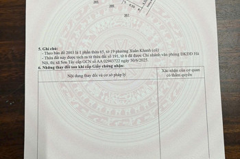 CHÍNH CHỦ CẦN BÁN 76M  ĐẤT PHƯỜNG TÙNG THIỆN – SƠN TÂY, HÀ NỘI