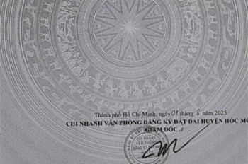 Chính chủ cần bán nhanh lô đất đẹp tại xã Đông Thạnh, huyện Hóc Môn, TPHCM