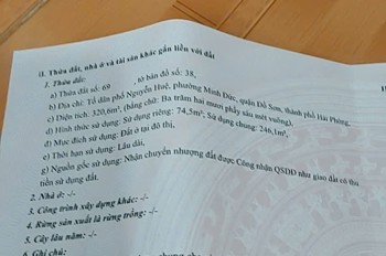 1,6XX TỶ – LÔ ĐẤT NGUYỄN HUỆ NAM ĐỒ SƠN – GẦN KCN ĐỒ SƠN – KẾT NỐI ĐƯỜNG VEN BIỂN  ZALO 0567 222 555