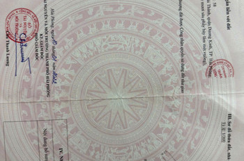 GIÁ 1,X TỶ – LÔ ĐẤT 2 MẶT NGÕ HẢI THÀNH, DƯƠNG KINH – KHU TRUNG TÂM PHƯỜNG  ZALO 0567 222 555