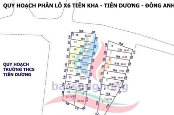 80m đất phân lô x6 Tiên Kha - Tiên Dương - Đông Anh