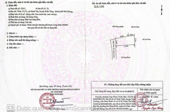 BÁN ĐẤT VŨ VỊ MINH TÂN KIẾN THỤY – 67M2 NỞ HẬU – NGÕ Ô TÔ – GIÁ RẺ TẦM TIỀN  ZALO 0567 222 555