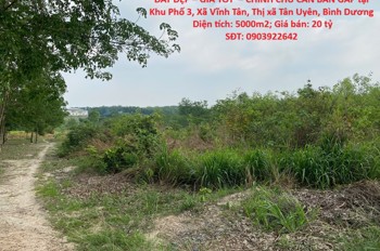 Đất Đẹp – Giá Tốt – Chính Chủ Cần Bán Gấp Tại Xã Vĩnh Tân, Thị Xã Tân Uyên, Bình Dương