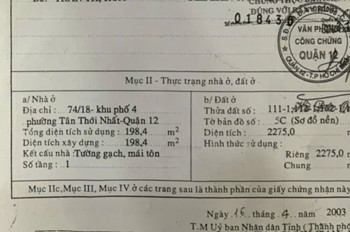Siêu Phẩm Đất Lớn 2.275M² Mt Đường 16M Tân Thới Nhất 17 – Q12 Xe Cont Vi Vu