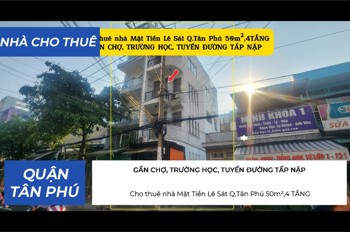 Cho Thuê Nhà Mặt Tiền Lê Sát Q.tân Phú 50M²,4Tầng, 25Triệu