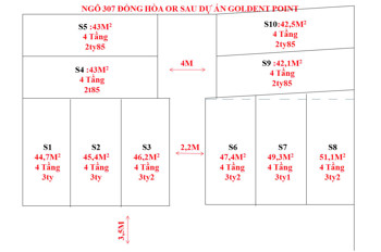 Bán Nhà 4 Tầng Mới Xây Tại Đồng Hòa – Gần Dự Án Golden Point, Oto Đỗ Tận Cửa