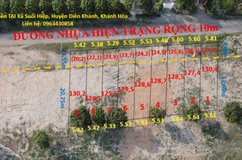 Đất Đẹp – Giá Tốt – Chính Chủ Cần Bán 9 Nền Tại Xã Suối Hiệp, Huyện Diên Khánh, Khánh Hòa