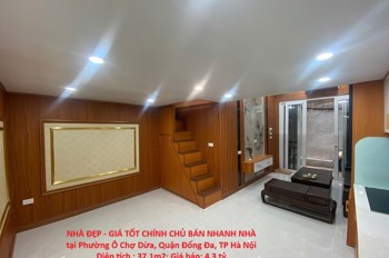 Nhà Đẹp - Giá Tốt Chính Chủ Bán Nhanh Nhà Tại Phường Ô Chợ Dừa, Quận Đống Đa, Tp Hà Nội