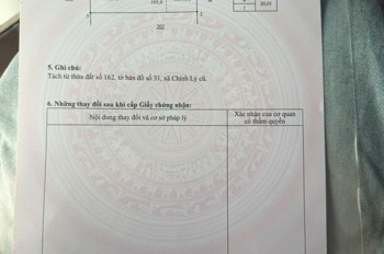 Bán Nhanh 2 Lô Đất Cạnh Khu Đấu Giá Xã Chính Lý, Huyện Lý Nhân, Tỉnh Hà Nam