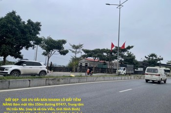 Đất Đẹp - Giá Ưu Đãi Bán Nhanh Lô Đất Tiềm Năng Bám Mặt Tiền 150M Đường Đt477, Trung Tâm Thị Trấn Me