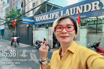 Bán Nhà 2 Tầng Goodlife Laundry Hxh Đ.nguyễn Trãi, Quận 1- Ngang Lớn 6M Nở Hậu Vuông 11,8M*16m- Chỉ