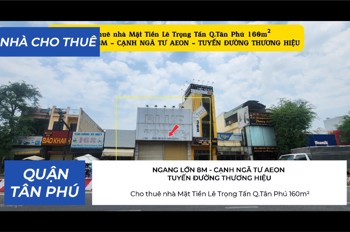 Cho Thuê Nhà Mặt Tiền Lê Trọng Tấn Q.tân Phú 160M²,Ngang 8M, 68Triệu - Ngay Ngã Tư Aeon