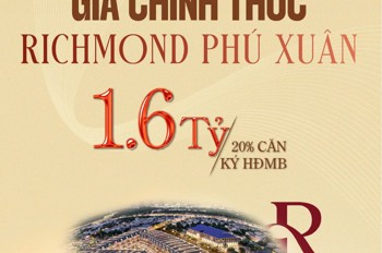 Công Bố Giá Chính Thức Richmond Phú Xuân