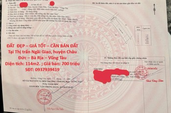 Đất Đẹp – Giá Tốt – Cần Bán Đất Tại Thị Trấn Ngãi Giao, Huyện Châu Đức – Bà Rịa – Vũng Tàu