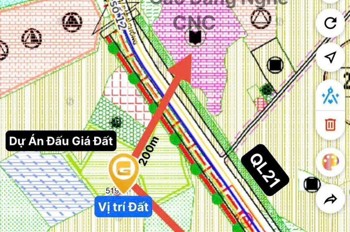 Cơ Hội Hiếm Lô Đất Tại Hoà Lạc Làn 2 Ql21 Sát Đất Đấu Giá