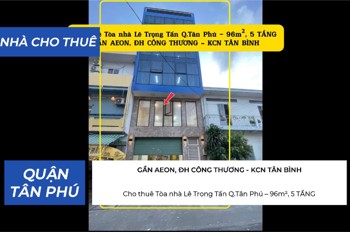 Cho Thuê Tòa Nhà Lê Trọng Tấn Q.tân Phú 96M²,5Tầng, Ngang 6M, 58Triệu