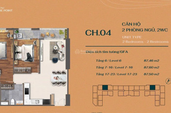 Bán Căn Hộ 2Pn, 2Wc - 87 M2 View Đông Nam - Full Nội Thất , Giá 4,75 Tỷ, - Vung Tau Centre
