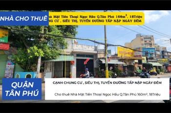 Cho Thuê Nhà Mặt Tiền Thoại Ngọc Hầu Q.tân Phú 160M², 18Triệu