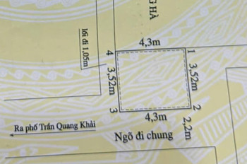 Bán Nhà 4 Tầng Sau Trần Quang Khải – Ngõ Ô Tô – Giá 1,65 Tỷ