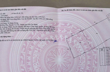 Bán Đất Bến Than Hòa Phú Củ Chi – 2.534M² – Có Nhà – Gần Vành Đai 3 Hơn 29Đ