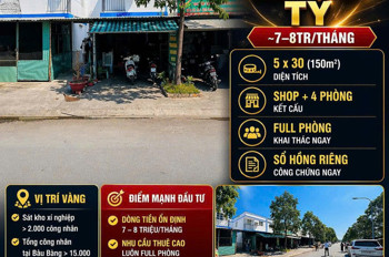 Nhà Mặt Phố D5 Lai Uyên, Bàu Bàng - Sổ Đỏ 150M2, 2 Tỷ 1 - Lh 0898333313