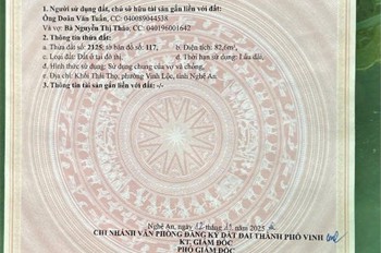 Đất Đẹp – Giá Tốt – Chính Chủ Cần Bán Tại Lê Viết Thuật, Nghi Thái, Tp. Vinh, Nghệ An