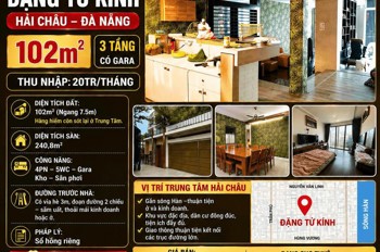 Bán Nhà 3 Tầng Trung Tâm Hải Châu - Cách Sông Hàn 100M - Ngang 7M5 - Giá Chỉ 15 Tỷ