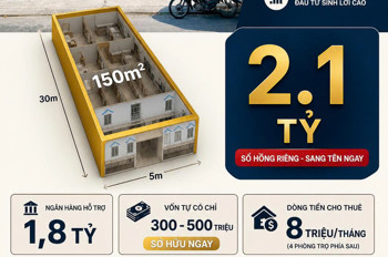Nhà Mặt Phố Tạo Lực 2 - Lai Uyên 150M2/2.1 Tỷ - Sổ Đỏ Trao Tay - Cơ Hội Có 102!