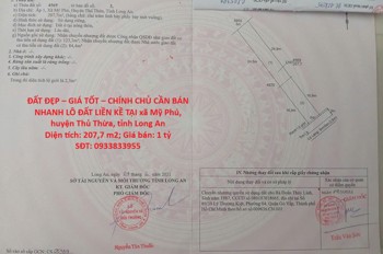 Đất Đẹp – Giá Tốt – Chính Chủ Cần Bán Nhanh Lô Đất Liền Kề Tại Huyện Thủ Thừa Tỉnh Long An